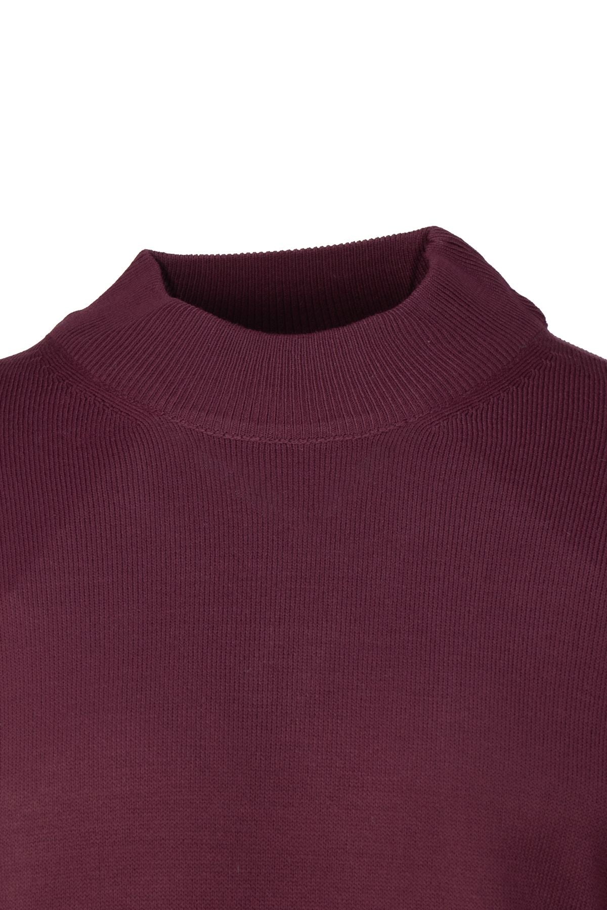 Erkek Kışlık Yarım Balıkçı Yaka Kazak Pamuklu Marina Örme Uzun Kollu Düz Renk Rahat Kesim